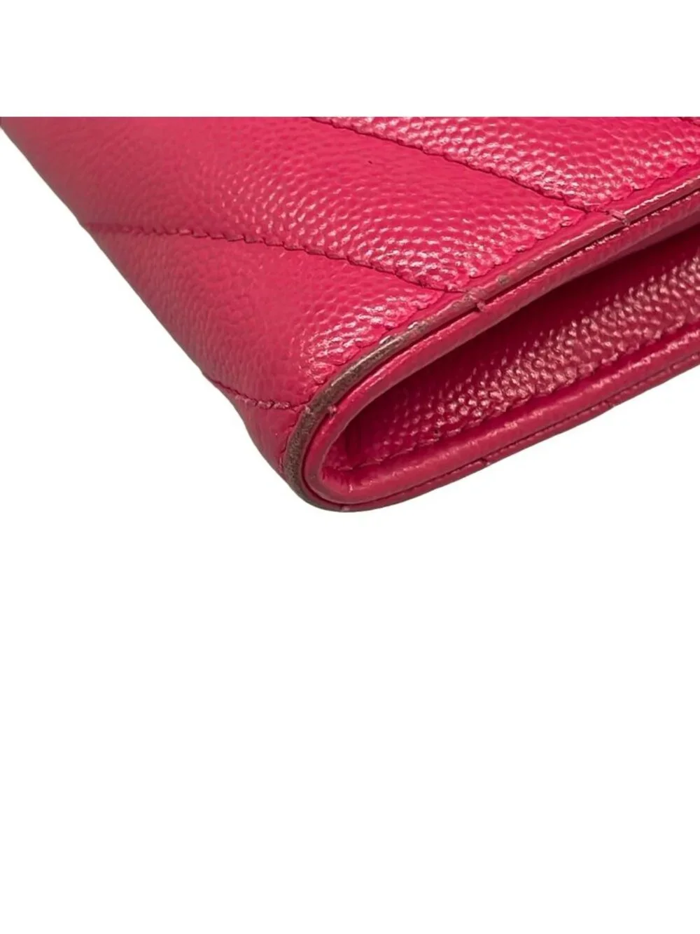 Saint Laurent Paris Wallet Monogram Large Flap Pink Zip Around Leather - Picture 7 of 15